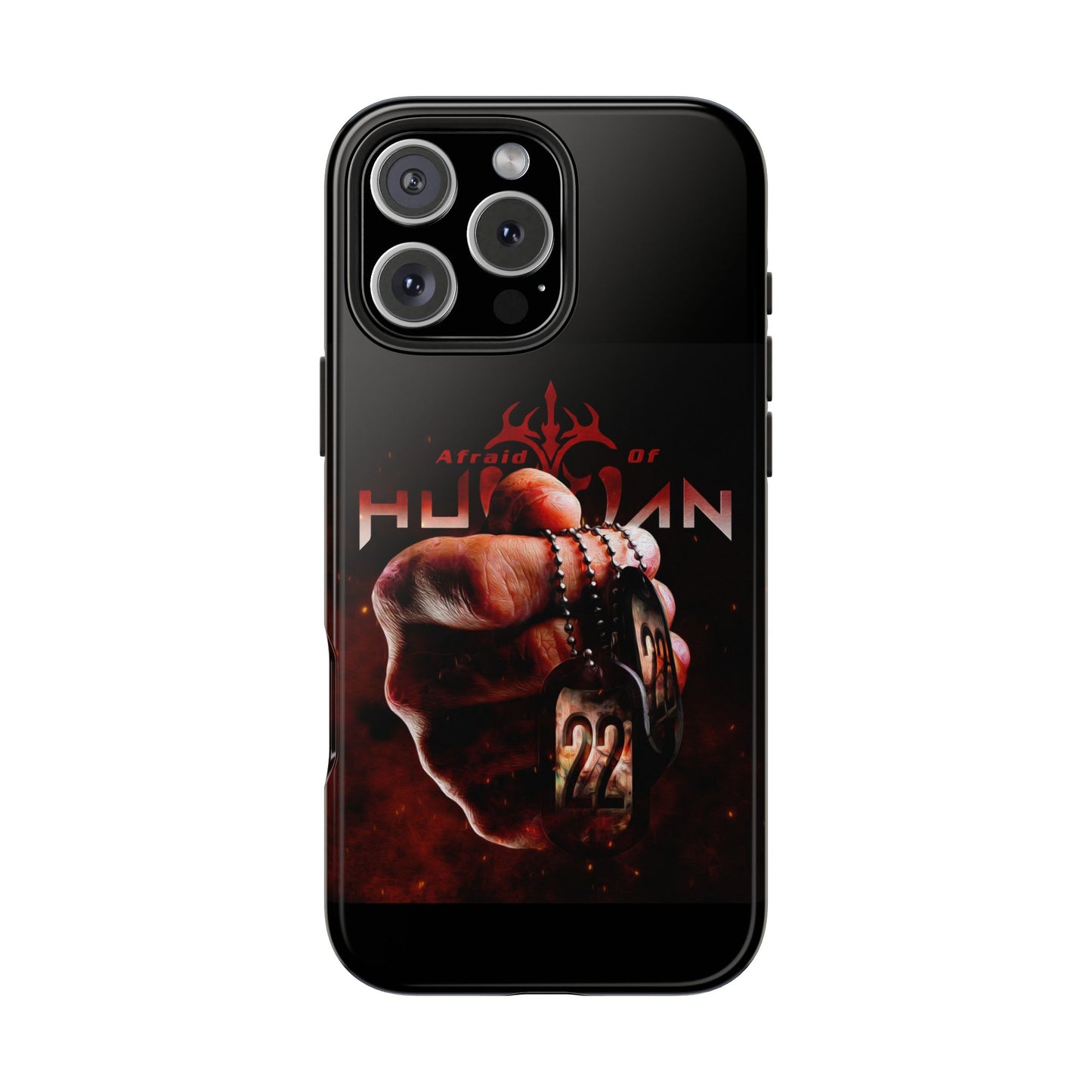 AOH '22' Tough Phone Cases, Edgy Phone Cover, Protector Cases, Unique Smartphone Cases, Gift for Gamers, Metal Rock Theme