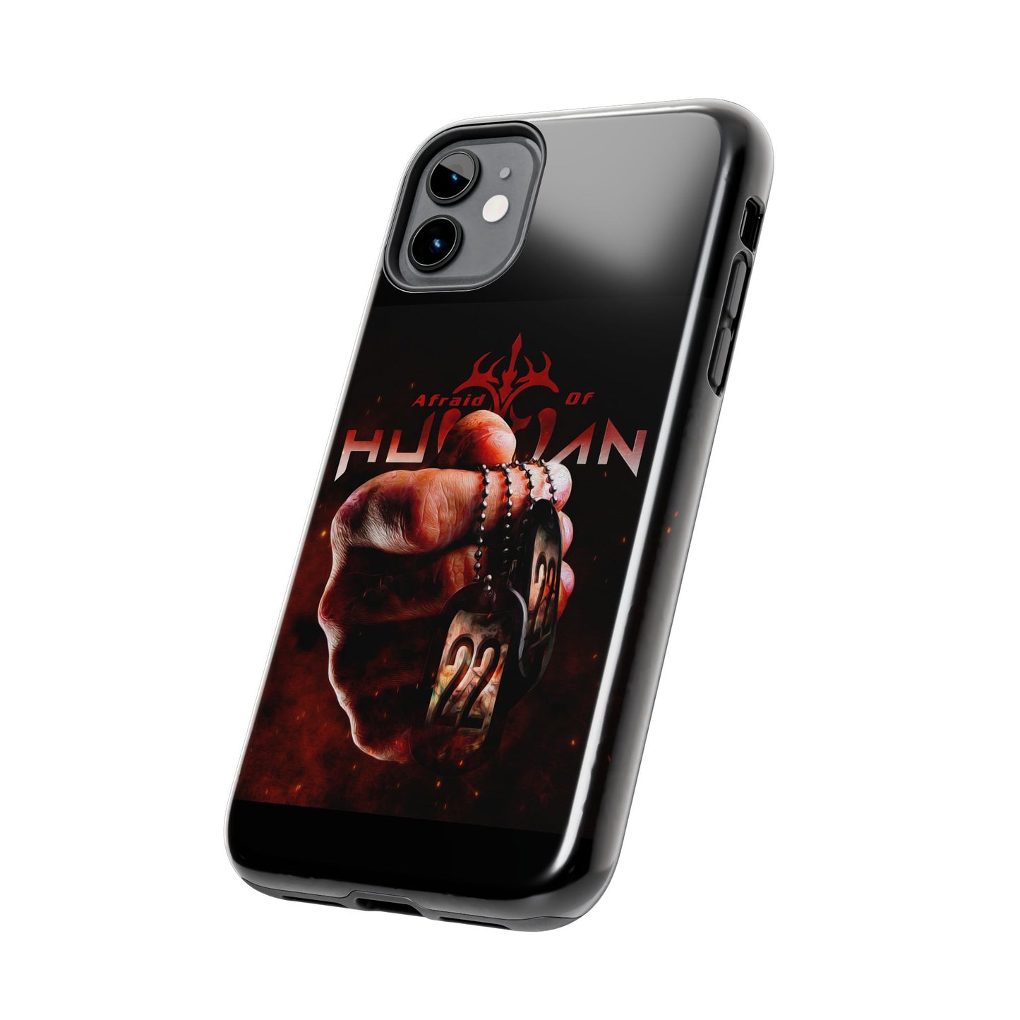 AOH '22' Tough Phone Cases, Edgy Phone Cover, Protector Cases, Unique Smartphone Cases, Gift for Gamers, Metal Rock Theme