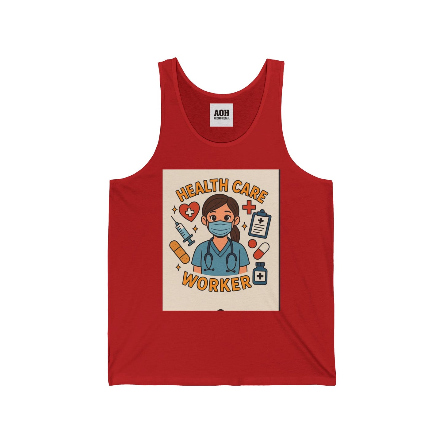 Healthcare Worker Tank Top | Unisex Jersey Tank for Nurses, Gift for Medical Staff, Comfortable Workwear, Health Care Appreciation, [...]