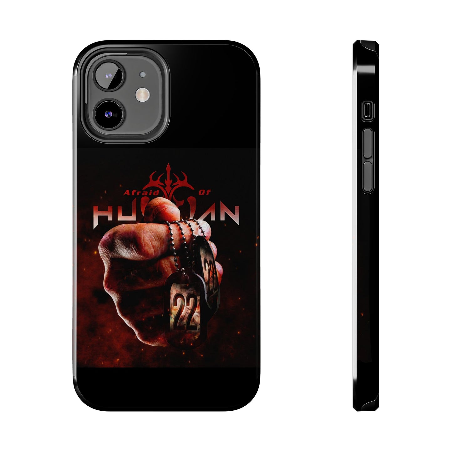 AOH '22' Tough Phone Cases, Edgy Phone Cover, Protector Cases, Unique Smartphone Cases, Gift for Gamers, Metal Rock Theme