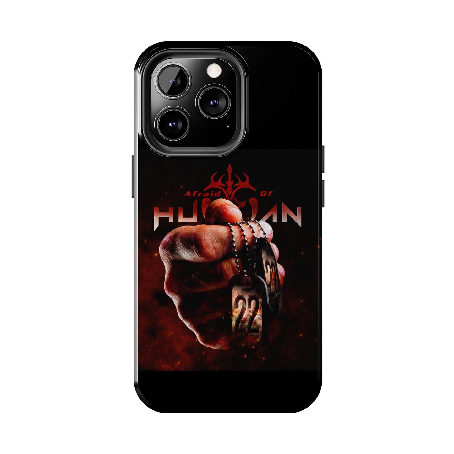 AOH '22' Tough Phone Cases, Edgy Phone Cover, Protector Cases, Unique Smartphone Cases, Gift for Gamers, Metal Rock Theme