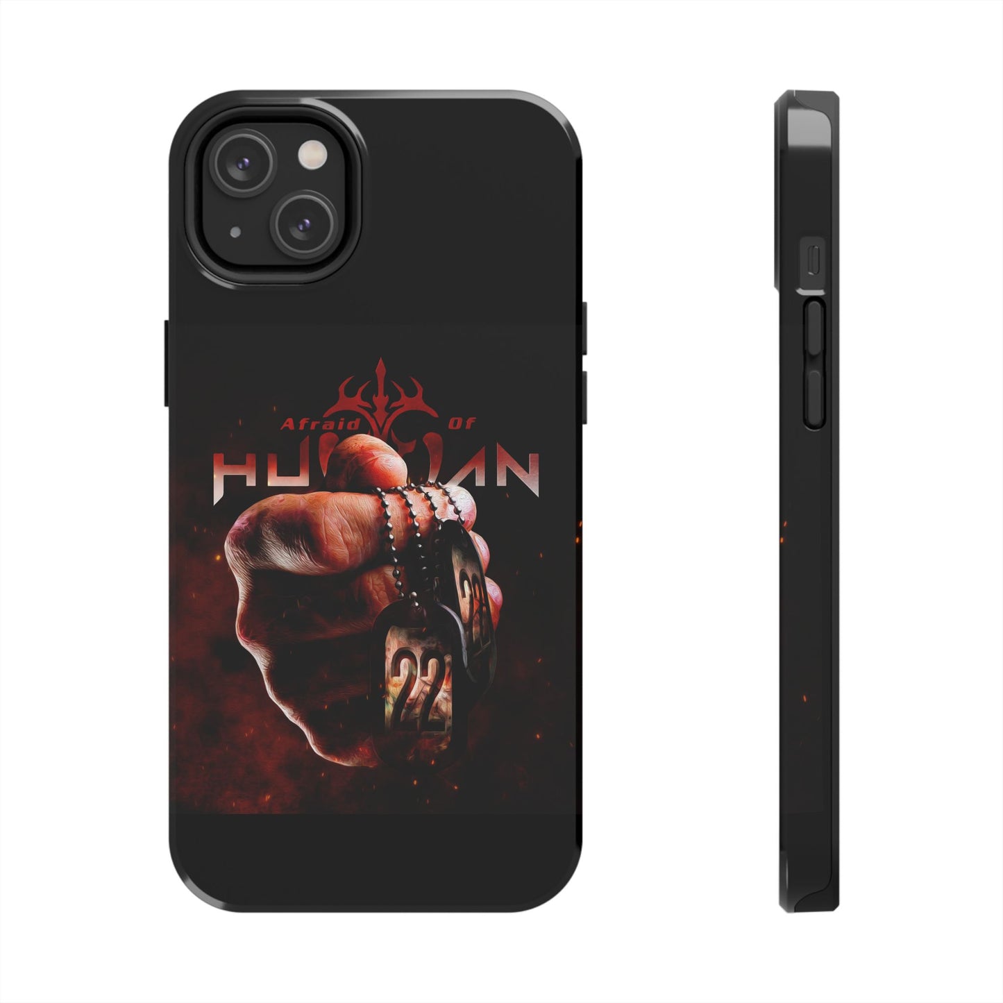 AOH '22' Tough Phone Cases, Edgy Phone Cover, Protector Cases, Unique Smartphone Cases, Gift for Gamers, Metal Rock Theme