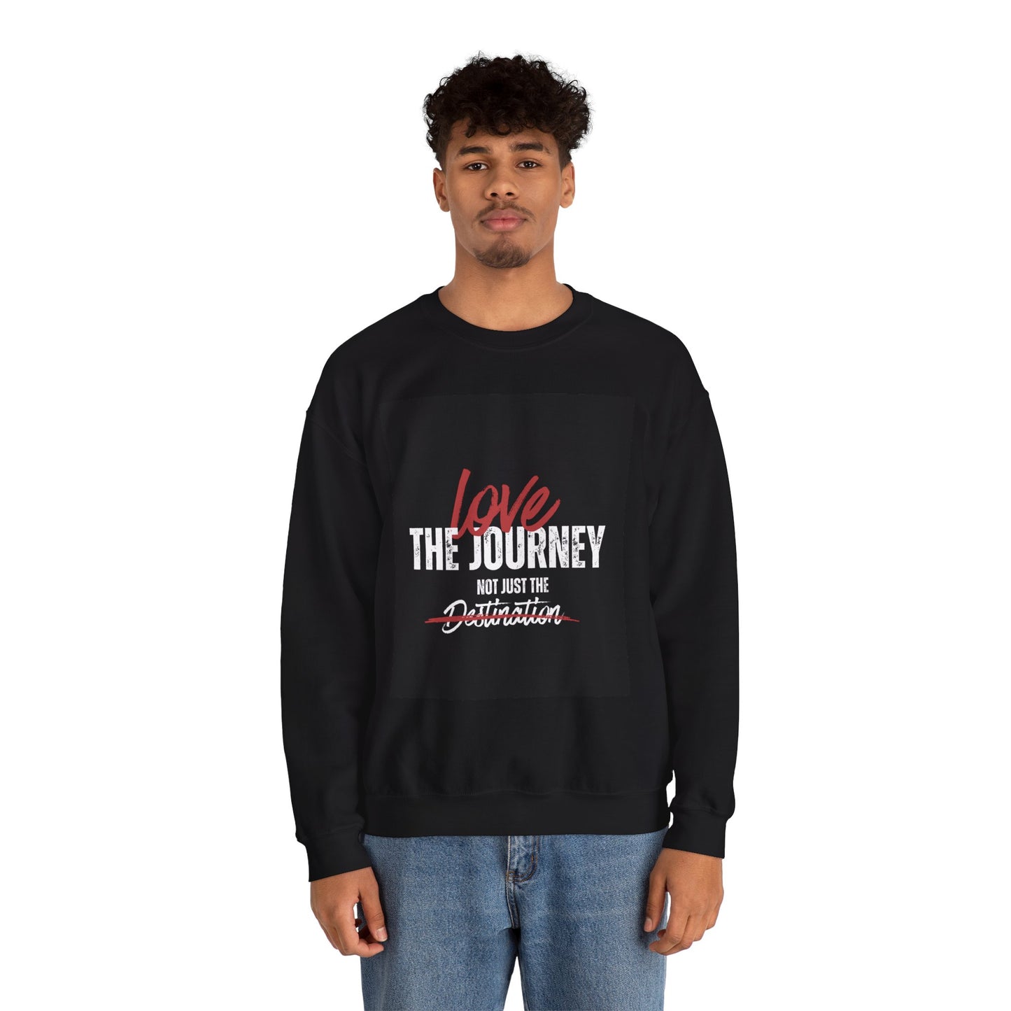 Love the Journey Sweatshirt - Motivational Crewneck for Fitness Enthusiasts, Inspirational Gift, Cozy Casual Wear, Perfect for [...]