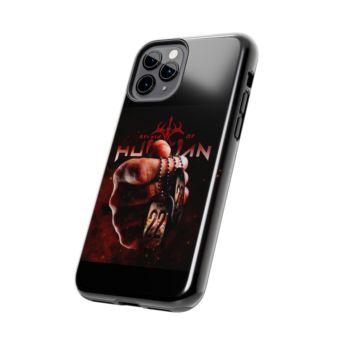 AOH '22' Tough Phone Cases, Edgy Phone Cover, Protector Cases, Unique Smartphone Cases, Gift for Gamers, Metal Rock Theme